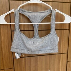 Victoria's Secret Light Gray Racerback Sports Bra